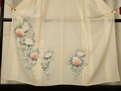 平和屋着物＊夏物 訪問着 変わり絽 手描き 紫陽花 正絹 逸品 AABG2012jd