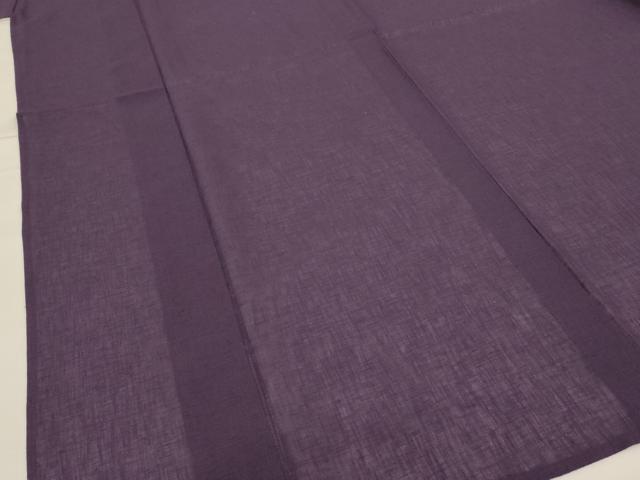 平和屋着物＊夏物 色無地 紗 滅紫色 洗える着物 AABG2014jd