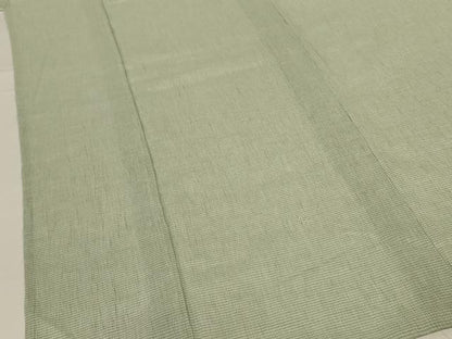 平和屋着物＊夏物　織物の名産　近江ちぢみ　縞　証紙付き　綿麻　AABG2015jd