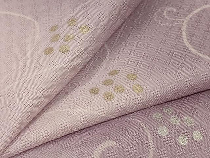 平和屋着物＊夏物 お召 花織 唐草文 暈し染め 金銀彩 正絹 逸品 AABG2017jd
