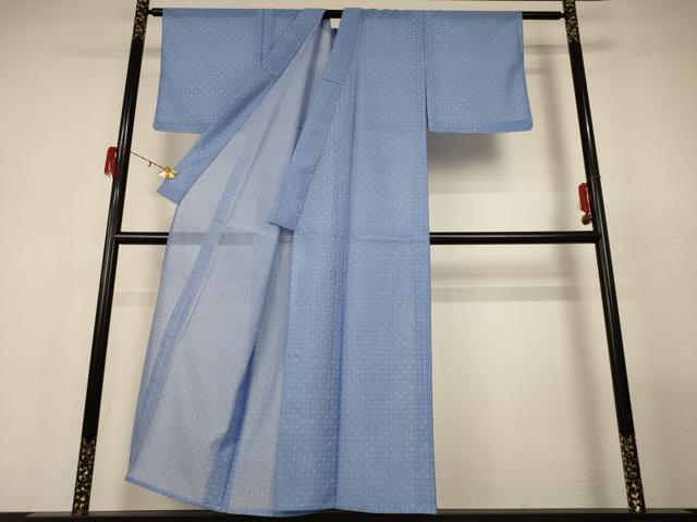 平和屋着物＊夏物 小紋 絽 十字絣 洗える着物 AABG2019jd