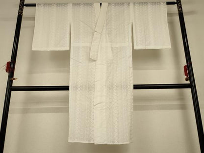 平和屋着物＊夏物 長襦袢 総レース 花唐草文 白色 AABG2020jd