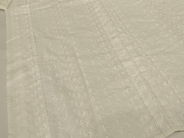 平和屋着物＊夏物 長襦袢 総レース 花唐草文 白色 AABG2020jd