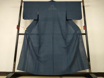 平和屋着物＊夏物 色無地 紗紬 褐返色 正絹 逸品 AABG2022jd