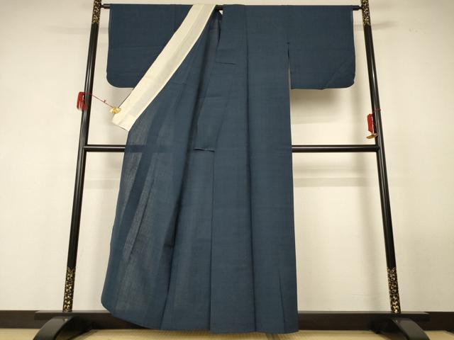 平和屋着物＊夏物 色無地 紗紬 褐返色 正絹 逸品 AABG2022jd