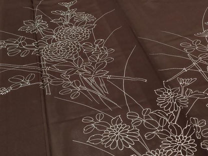 平和屋着物＊夏物　訪問着　絽　草花文　正絹　逸品　AABG2028jd