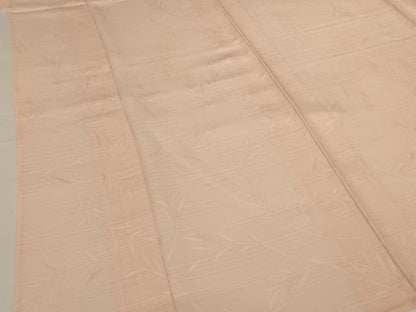 平和屋着物＊夏物 色無地 絽 枝葉紋紗 洗柿色 正絹 逸品 AABG2033jd