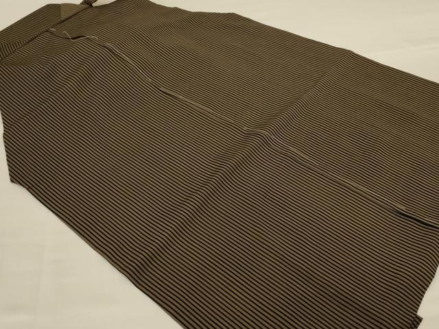 平和屋着物＊夏物 男性 行灯袴 縞 正絹 逸品 AABG2042jd