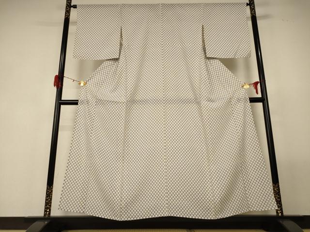 平和屋着物＊夏物 小紋 絽 網目文 正絹 逸品 AABG2047jd