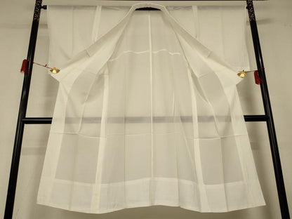 平和屋着物＊夏物 長襦袢 絽 象牙色 正絹 逸品 AABG2049jd