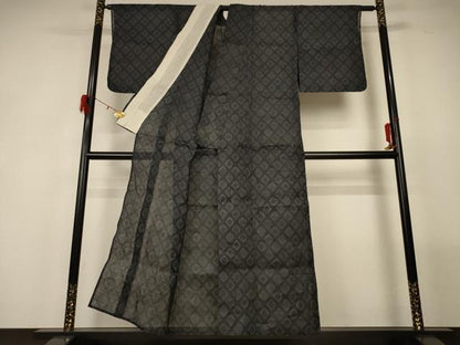 平和屋着物＊夏物 重要無形文化財 本場宮古上布 菱文 苧麻 逸品 AABG2058jd