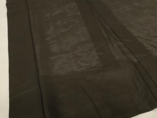平和屋着物＊夏物　男性　羽織　黒紋付　絽　正絹　逸品　AABG2067jd