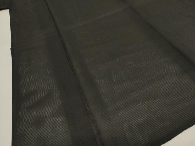 平和屋着物＊夏物 男性 黒紋付 絽 正絹 逸品 AABG2068jd