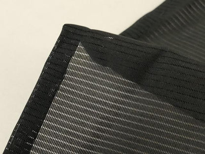 平和屋着物＊夏物 男性 黒紋付 絽 正絹 逸品 AABG2070jd