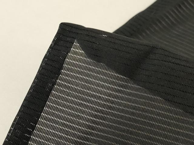 平和屋着物＊夏物 男性 黒紋付 絽 正絹 逸品 AABG2070jd