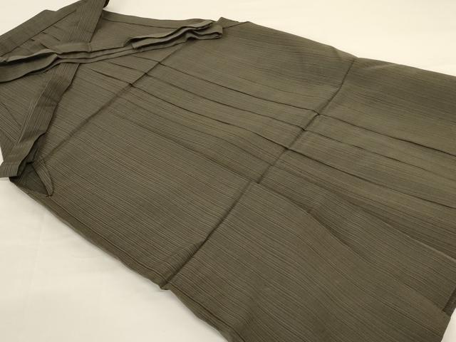 平和屋着物＊夏物 男性 行灯袴 縞 正絹 逸品 AABG2073jd