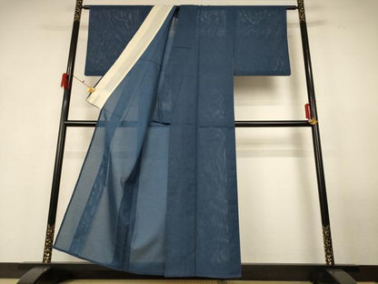 平和屋着物＊夏物 江戸小紋 絽 鮫小紋柄 正絹 逸品 AABG2075jd