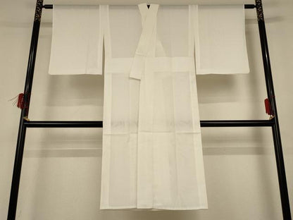 平和屋着物＊夏物 長襦袢 絽 白色 洗える着物 AABG2080jd