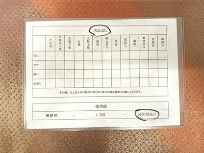 平和屋着物◎全通柄袋帯 斜縞 金糸 正絹 逸品 AABG2155yx