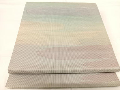 平和屋着物◎全通柄袋帯 霞文 正絹 逸品 AABG2218yx