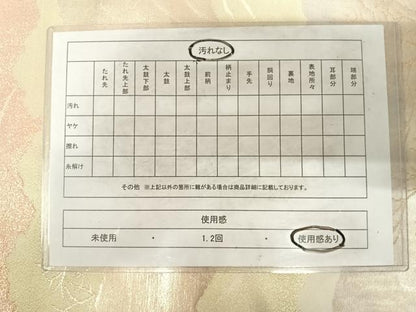平和屋着物◎九寸名古屋帯　風景文　金銀糸　正絹　逸品　AABG2232yx