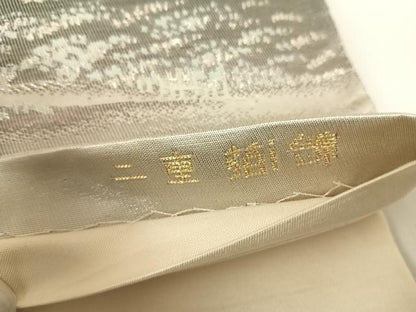 平和屋着物◎六通柄袋帯　宇治平等院　二重箔　正絹　逸品　AABG2270yx