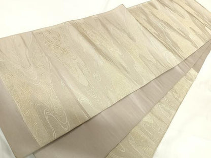 平和屋着物◎六通柄袋帯　流水文　金銀糸　正絹　逸品　AABG2272yx
