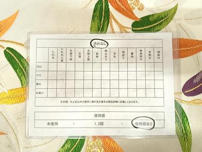 平和屋着物◎西陣 六通柄袋帯 唐織 南天文 正絹 逸品 AABG2287yx