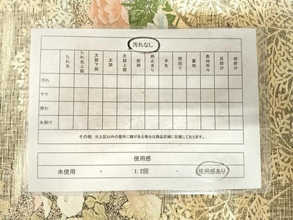 平和屋着物◎六通柄袋帯　唐織　地紙花文　金糸　正絹　逸品　AABG2325yx