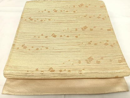 平和屋着物◎西陣 六通柄袋帯 箔散らし文様 金糸 正絹 逸品 AABG2329yx