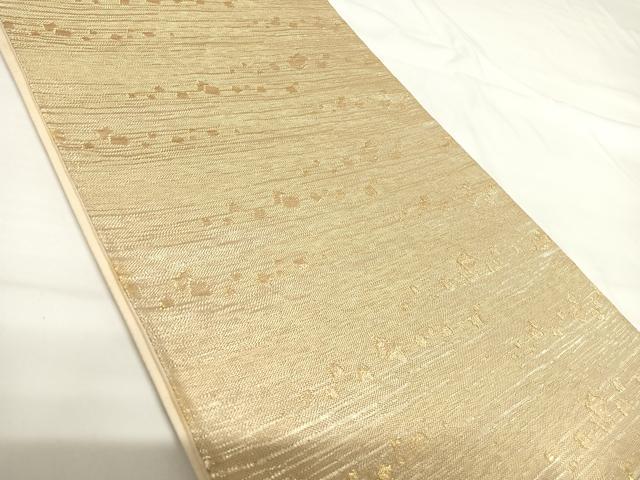 平和屋着物◎西陣 六通柄袋帯 箔散らし文様 金糸 正絹 逸品 AABG2329yx