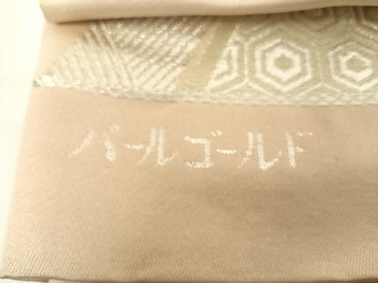 平和屋着物◎六通柄袋帯 唐織 鳳凰 パールゴールド 純プラチナ箔 正絹 逸品 AABG2344yx