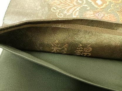 平和屋着物◎六通柄袋帯 彩錦 正倉蝶華文 金銀糸 鈴乃屋扱い 正絹 逸品 AABG2349yx