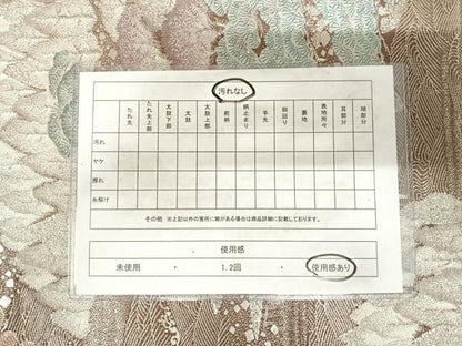 平和屋着物◎六通柄袋帯　九百緞子織　風景文　正絹　逸品　AABG2357yx