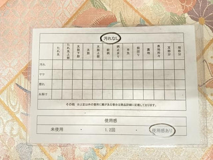 平和屋着物◎九百佐賀錦　六通柄袋帯　織匠宝文　金銀糸　正絹　逸品　AABG2371yx