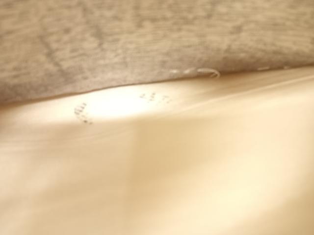 平和屋着物◎西陣　六通柄袋帯　風流花扇卉図　金銀糸　正絹　逸品　AABG2390yx