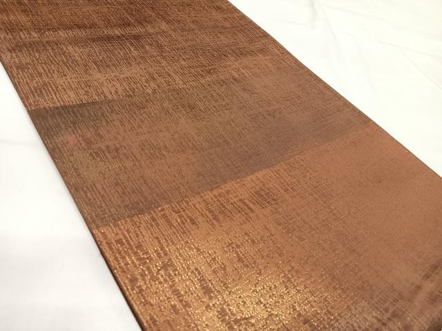 平和屋着物◎六通柄袋帯 横段文 金糸 正絹 逸品 AABG2401yx