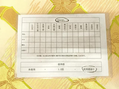 平和屋着物◎六通柄袋帯 唐織 竹 金糸 正絹 逸品 AABG2428yx