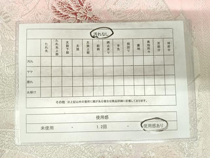 平和屋着物◎両面全通柄袋帯 更紗花文 銀糸 正絹 逸品 AABG2445yx