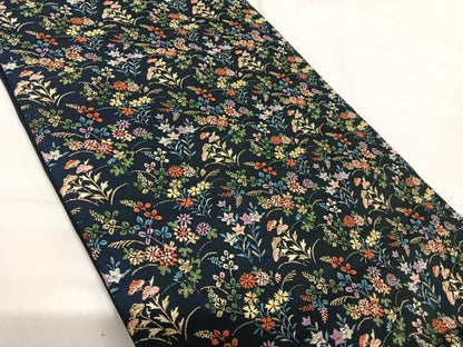 平和屋着物◎六通柄袋帯　唐織　花尽くし　金銀糸　正絹　逸品　AABG2457yx