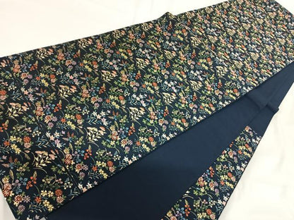 平和屋着物◎六通柄袋帯　唐織　花尽くし　金銀糸　正絹　逸品　AABG2457yx