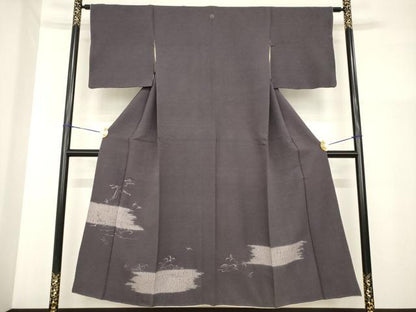 平和屋着物■豪華色留袖　絞り　刺繍　風景文　正絹　逸品　AABG2524ck