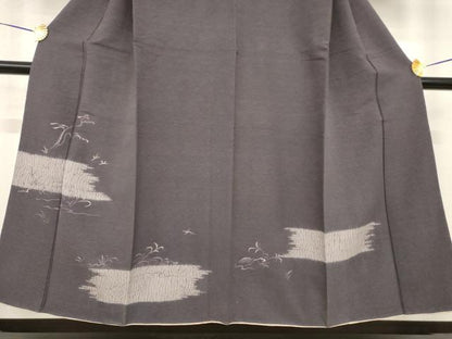 平和屋着物■豪華色留袖　絞り　刺繍　風景文　正絹　逸品　AABG2524ck