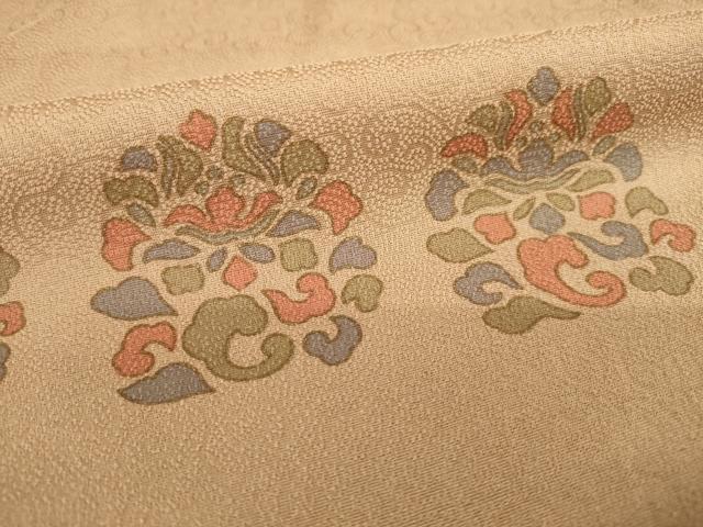 平和屋着物■上質な小紋 花丸文 正絹 逸品 AABG2549ck