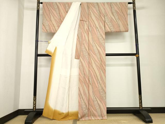 平和屋着物■上質な小紋 吉祥文 正絹 逸品 AABG2550ck