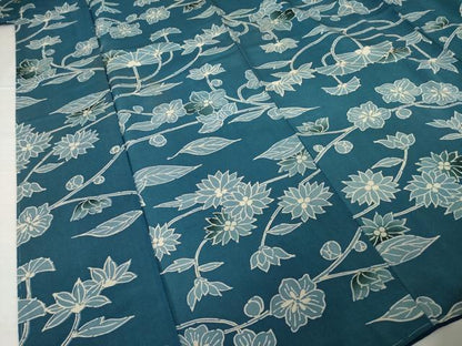 平和屋着物■上質な小紋 草花文 正絹 逸品 AABG2553ck