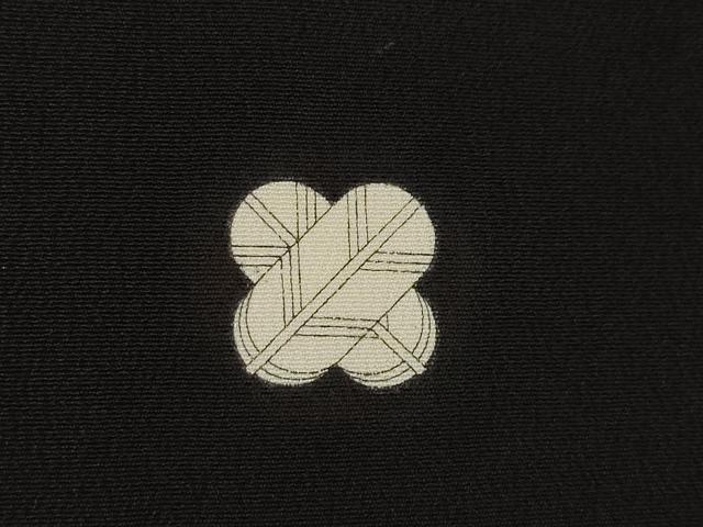 平和屋着物■豪華黒留袖　駒刺繍　鏡裏鳳凰花文　金彩　正絹　逸品　AABG2554ck