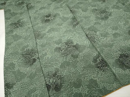 平和屋着物■上質な小紋 型染め 風景文 正絹 逸品 AABG2556ck