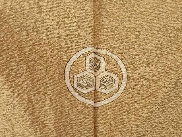 平和屋着物■上質な色無地　柴染色　正絹　逸品　AABG2627ck