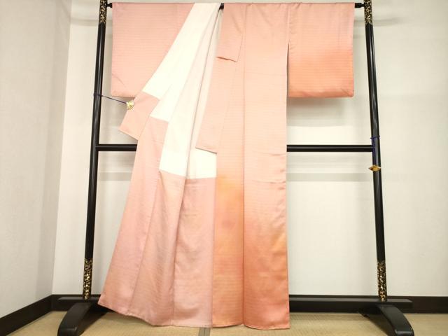 平和屋着物■訪問着 青海波地紋 暈し染め 正絹 逸品 AABG2633ck